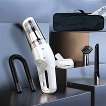 파워쎈 12000pa 무선 미니 핸디 청소기, 화이트