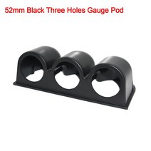 복합가스 측정기 산소농도 AD 52MM 범용 자동차 EXT 온도 측정기 배기 가스 게이지 7 색 LED 백라이트 E, 06 Triple Gauge Pod