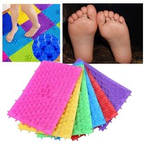 발지압표 2개 사각발지압기 발가락 마사지 발바닥 발지압판 매트 패드, 레드2개