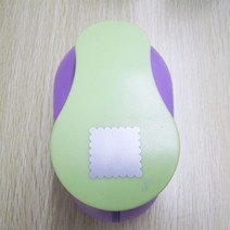 제본기 열제본기 스프링제본기 가정용제본기 새로운 Aarrival 우표 모양 공예 펀치 엠보싱 기계 둥근 구멍, 01 5.2x5.2cm