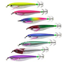 베이트샵 C타입 UV레이저 수평에기 쭈꾸미 한치 갑오징어 문어 루어 워킹 선상낚시, UV레이저_수평에기_레인보우