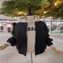 에이비에프지 ab.f.z 오버핏 레더 점퍼 KFW4HU02BK