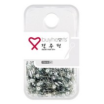 바이하츠 의류 침핀 압정 진주핀/MP 130pcs 낱개, 단품