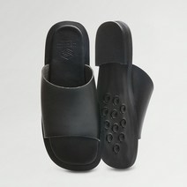 커스텀에이드 편안한 슬리퍼 3cm 스퀘어토 슬라이드 딜런 - BLACK