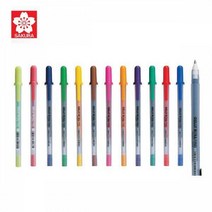 사쿠라 겔리롤 파인 0.6mm 20색칼라 펜 사쿠라펜, 그린-29