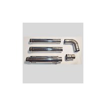 블랙몬스터 이중연통 캠핑연통 난로연통, 엘보 단확관