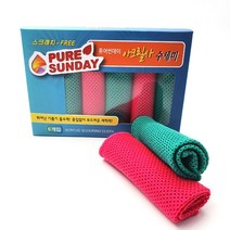 아이하우스 매일 깨끗한 아크릴사 수세미 6개 1팩 2팩, 6개입