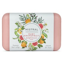 Mistral 클래식 유기농 비누 루비 자몽 바 2개 USA 미국, Set of 2, Ruby Grapefruit