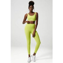 여자 요가 세트 패딩 스포츠 브래지어 메쉬 레깅스 2pcs 정장 휘트니스 의류 여성 Gymwear 운동 activewear C154 C156, [04] XL, [02] yellow green 2pcs