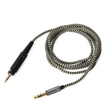 슈어 SHURE SRH440 SRH840 SRH940 DJ750 케이블 헤드폰 케이블 폰케이블, 블랙
