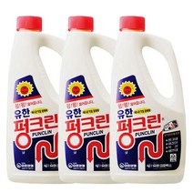 유한락스 펑크린 배수관 세정제 1L, 3개