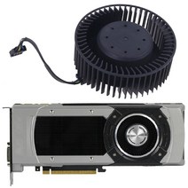 교체 설치 부품 1pc bfb0712hf 65mm 12v 1.8a 4pin 그래픽 카드 냉각 팬 nvidia gtx titan gtx980 980ti, 없음, 검은색