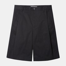 라이풀 원턱 치노 버뮤다 쇼츠 BLACK LF1SST0705