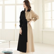시크라인 지켈 배색 트렌치 코트 CLMA-C-11