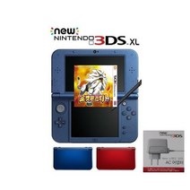 [중고][3DS] 뉴 new 3DS XL 닌텐도 포켓몬스터 썬 정품충전기 색상랜덤 뉴다수