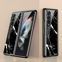 갤럭시Z 플립 폴드 호환케이스 강화 유리 케이스 for samsung z fold3 cover 럭셔리 펀다 for samsung galaxy z fold 3 5g 7.6inch