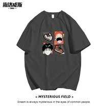 슬램덩크 애니메이션 티셔츠 덩크슛 사쿠라키 꽃길 같은 반팔 남 여름 순면 루즈핏 화이트 바구니