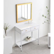 안방 깔끔 수납 서랍형 화이트 콘솔 거울 화장대 여자아이방 드레스룸 현관, 01.화장대_화이트