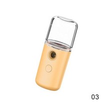 충전식분무기 원예 농약 공구 세차 약대 미니 나노 스프레이 휴대용 페이스 스티머 USB 충전 피부 보습 전기 가습기 여성 페이셜 케어 도구 20ml, 30ml yellow_CHINA