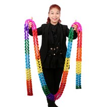 스테이지마술 - 파티장식 마술도구 늘어나는꽃(지름8cm길이2.5m)종이 파티용품 마술용품, 상세페이지 참조