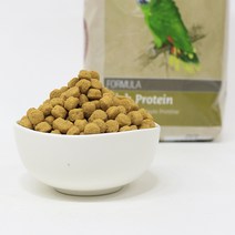 피타쿠스 대형용 고단백 앵무새 펠렛 (High protein formula - 회색 아마존 뉴기니아) 800g, 1봉