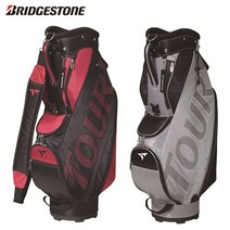 - 브리지스톤 Tour Stage CBTV26 Carty Caddy Bag, [01] Black X Red (BR)
