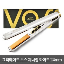 그리에이트 보스 세라믹 매직기 볼륨 고데기 전문가용, 보스화이트 24mm