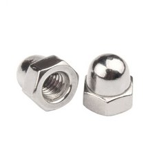 팝너트건 3-20pcs 도토리 모자 너트 M3 M4 M5 M6 M8 M10 M12 블랙색 또는 스테인레스 스틸 304 황동 장식 캡 커버 A1, [01] M12  3pcs, [03] 304 stainless steel