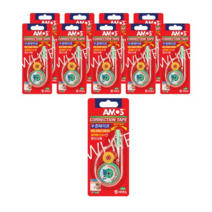 아모스 수정 테이프 8m, 레드, 10개