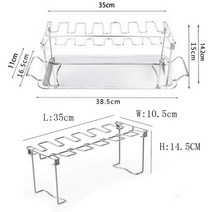 가정용미니화로 불멍화로대 개인 캠핑화로대치킨 윙 다리 랙 그릴 흡연자, 스타일-1