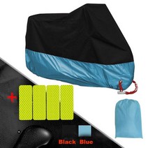 오토바이 레인 커버 범용 야외 Uv 보호대 자전거 사계절 방수 비 방진 모터 쿠터, 05 파란_03 XL for 201cm-210cm