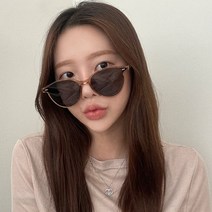 VANANA2 여성남성 베이직 라운드 슬림 선글라스 아이웨어