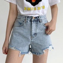 오키진 여성 데미지 컷팅 숏팬츠 반바지 여름 바지