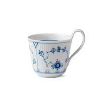 Royal Copenhagen 로얄코펜하겐 블루 플루티드 플레인 피겨린 도자기 하이 핸들 컵 330ml