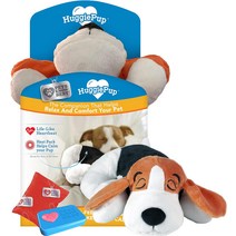 미국직송 Pets Know Best의 HuggiePup - 귀여운 강아지 개 반려견 애견 행동 보조 장난감 상자 훈련 펄스 심장 박동 가열 팩 초콜릿, [03]