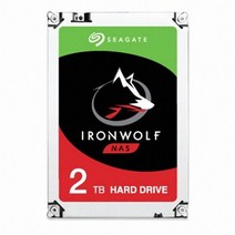 씨게이트 IronWolf SATA3 HDD, ST2000VN004, 2TB