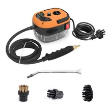 스팀청소기 상업용청소기 고압세척기 2500W 고온 가압 스팀 청소기 주방 가구 브러시 헤드 포함 110V 220V, [02] YELLOW, [03] UK
