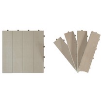 브랜드없음 제이오마켓 층간소음 방지 테크타일 매트 아이보리 36P/조립식마루 DIY 베란다 셀프리모델링 간편조립, 선택완료