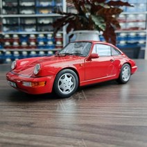 Norev 1:18 Porsche 911 964Carrera2 다이캐스트 장식품, 레드 187320