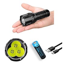 IMALENT R30C 3구 LED 손전등 9000루멘 충전풀셋트