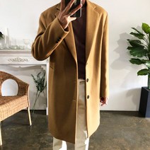 웨일즈 울 캐시미어 3M 신슐레이트 누빔 젠틀 싱글 롱 코트(5 Color)빅 사이즈까지