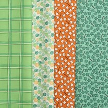 퀼트 천원단 라일리브레이크 면프린트 수입원단 - 이트 유어 베지스, C11116-TEAL