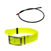 교체 추적 칼라 안테나 + 칼라 스트랩 garmin astro 320 220 dc30 dc40 dc50 t5 tt10 tt15 t5mini gps 칼라, 노란색