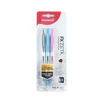 모나미 FX제타 볼펜 0.5 흑1 청1 적1 혼합3입 멀티볼, 없음