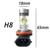 1X 자동차 Led 안개 빛 H1 H3 H4 H7 9005 H8 헤드 라이트 화이트 Led 차례 신호 램프 자동 브레이크 트렁크 차례 신호 전구 주 빛, [01] 3000 천개 황금, [05] H8 H11