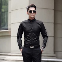 Z3JC 남성 긴팔 슬림핏 파마프리 비즈니스 오피스룩 셔츠