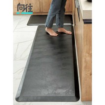 카바펫 플로어 쿠션드 키친 컴포트 워터프루프 넌 슬립 PVC발매트 44 x 70cm Brown, 51x99CM (두꺼워진 2CM)Black