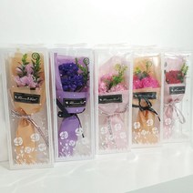 (청결공감) 카네이션 비누꽃(3송이+포장박스) 감사, 블러섬핑크_꽃길만걸으세요, 본상품선택