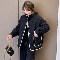 여성용 누빔 경량 패딩 자켓 코트 데일리 퀼팅 점바 도툼 점퍼 아우터