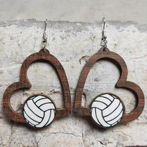패들보드 수상스포츠안전모수제 나무 눈물 방울 야구/소프트볼 귀걸이 Cricut 디자인 축구 스포츠 게임 보, 09 E3709 4